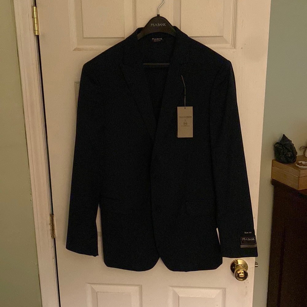 JOS. A. Bank Men’s Suit Set Jacket and Pants, Navy Pin Stripe | New with tags